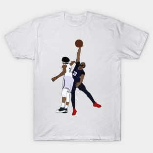 Anthony Davis Dunk on Jarrett Allen T-Shirt